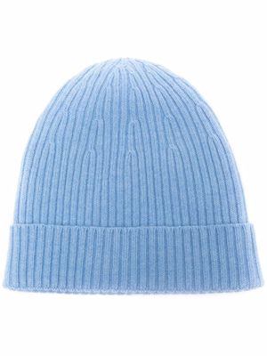 12 STOREEZ rib-knit beanie hat - Blue