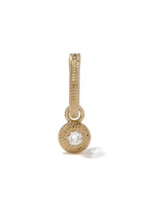 De Beers Jewellers 18kt yellow gold Talisman white diamond earring