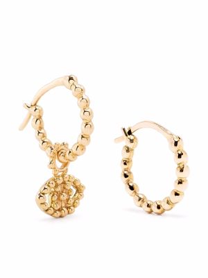 Gaya 14kt yellow gold and sterling silver combo earrings