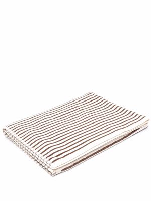 TEKLA striped organic cotton towel - Neutrals