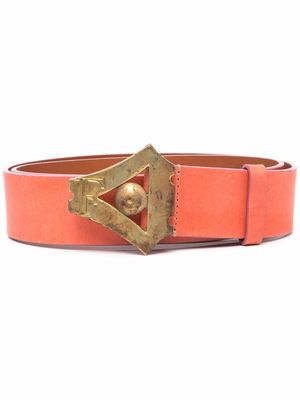 Gianfranco Ferré Pre-Owned 2000s leather buckle belt - Pink