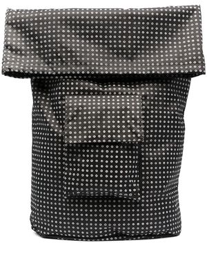 10 CORSO COMO spot print utility backpack - Black