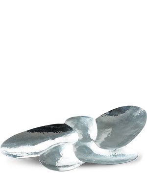 Tom Dixon Cloud hammered-effect platter - Silver