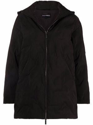 Emporio Armani zip rain jacket - Black