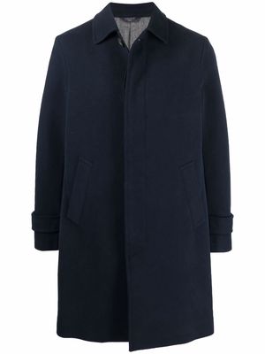 Circolo 1901 concealed-front fastening coat - Blue