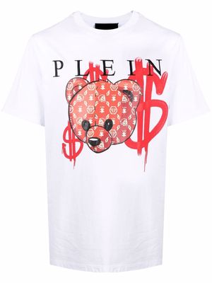 Philipp Plein Teddy Bear cotton T-shirt - White