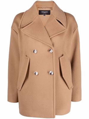 Rochas double-breasted oversized jacket - Neutrals