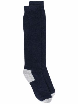 Fedeli contrasting-panel socks - Blue