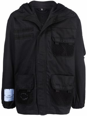 MCQ logo-patch hooded jacket - Black