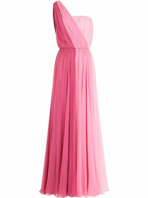 Dolce & Gabbana one-shoulder gathered-detail dress - Pink