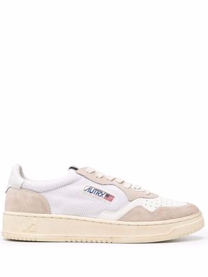 Autry woven lo-top trainers - White