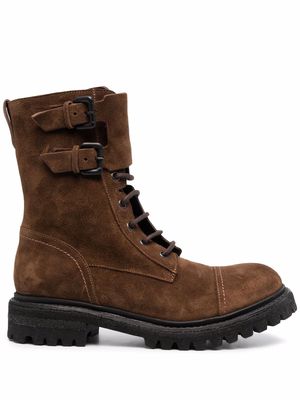 Del Carlo ankle lace-up boots - Brown