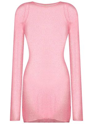Ambra Maddalena Andy sheer mini dress - Pink