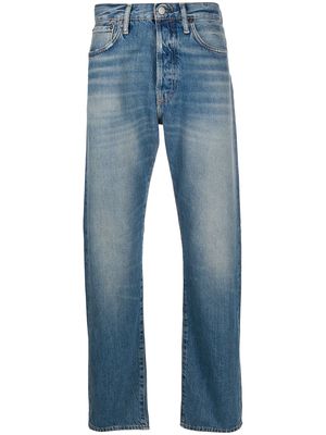 Acne Studios 1996 distressed straight-leg jeans - Blue