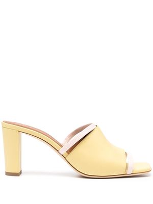 Malone Souliers square open toe mules - Yellow