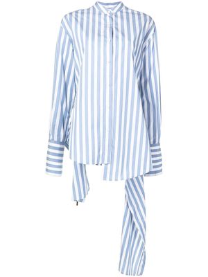 Monse striped drawstring shirt - Blue