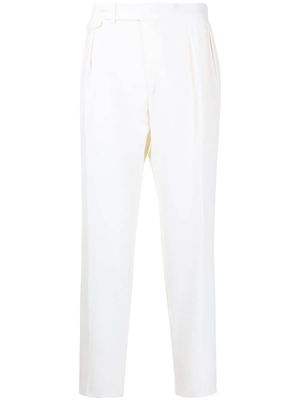 Polo Ralph Lauren double-pleat high-waisted trousers - White