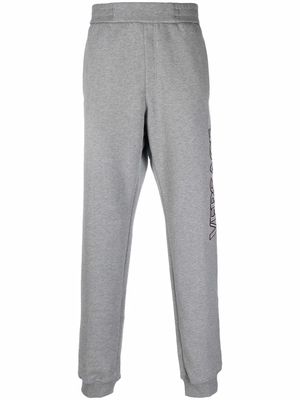 Versace embroidered-logo cotton joggers - Grey