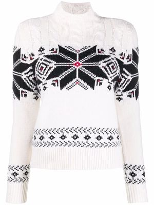 Lauren Ralph Lauren fair-isle knit jumper - White