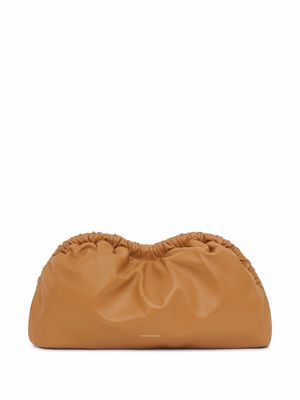 Mansur Gavriel Cloud leather clutch bag - Brown
