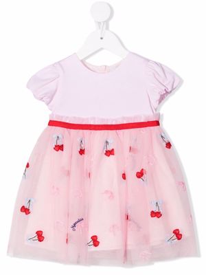 Monnalisa cherry-print mini skirt - Pink