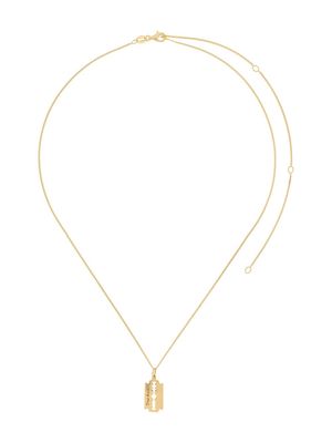 True Rocks mini razor pendant necklace - Gold