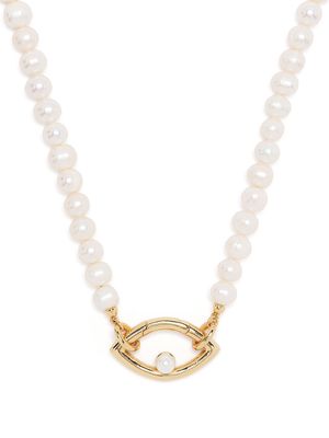 Capsule Eleven Eye pearl-embellished necklace - White