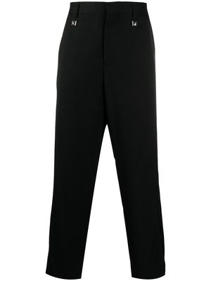 Just Cavalli stud-detail straight leg trousers - Black
