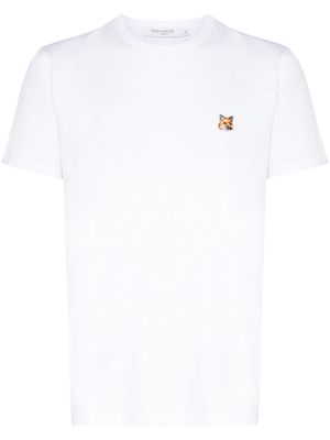 Maison Kitsuné fox-patch T-shirt - White