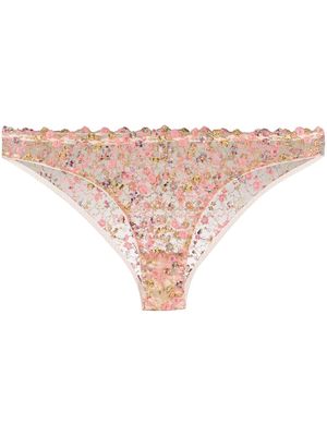 Gilda & Pearl Fleuriste lace briefs - Pink