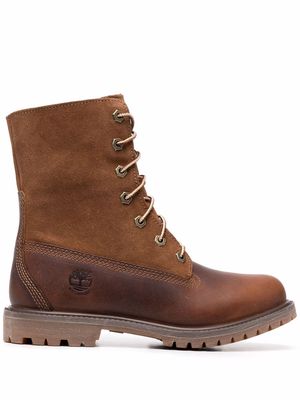 Timberland lace-up leather boots - Brown