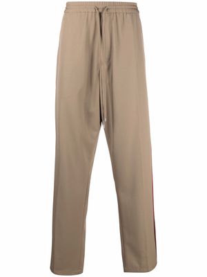 LANVIN side-stripe detail trousers - Neutrals