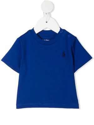Ralph Lauren Kids signature logo embroidered t-shirt - Blue