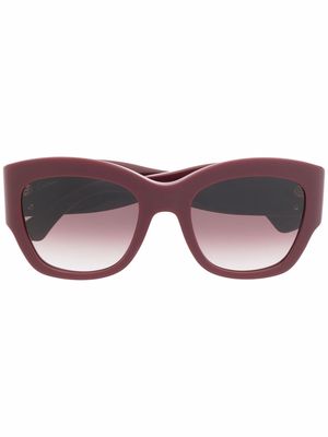 Cartier Eyewear cat-eye-frame tinted sunglasses - Red