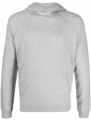 Malo long-sleeved cashmere hoodie - Grey