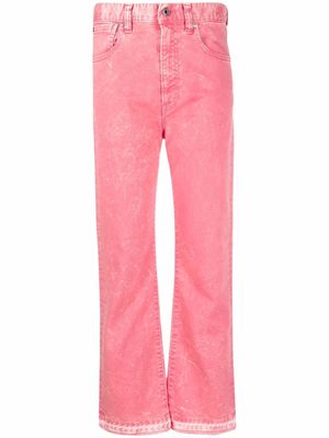 Just Cavalli straight-leg cropped jeans - Pink