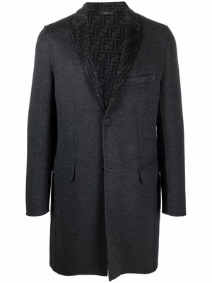 Fendi long-sleeve button coat - Grey