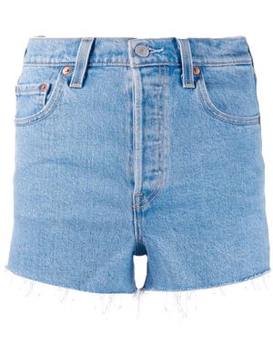 Levi's frayed denim shorts - Blue