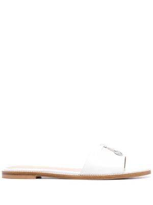 Scarosso Beatrice flat sandals - White