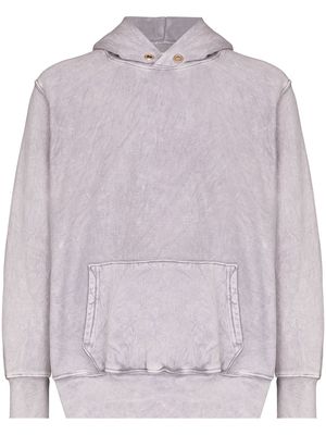 Les Tien hooded distressed sweatshirt - Purple