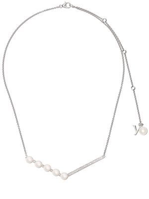 Yoko London 18kt white gold Trend freshwater pearl and diamond necklace - 7