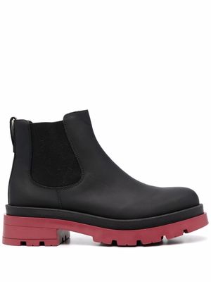 Scarosso Janet two-tone boots - Black