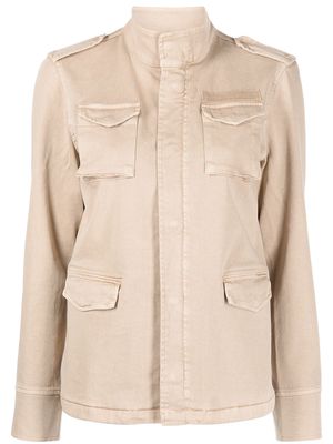 ANINE BING cotton-blend army jacket - Brown