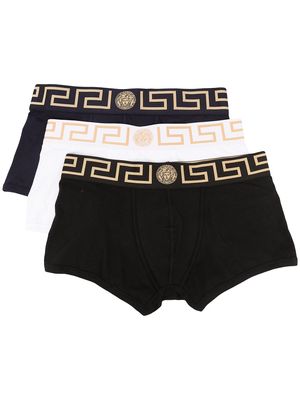 Versace Greca-waistband boxers - Black