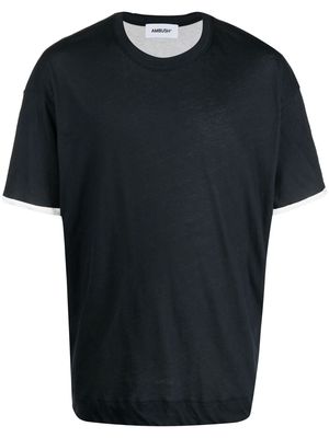 AMBUSH contrasting-trim T-shirt - Black