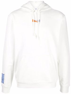 MCQ abstract print hoodie - White