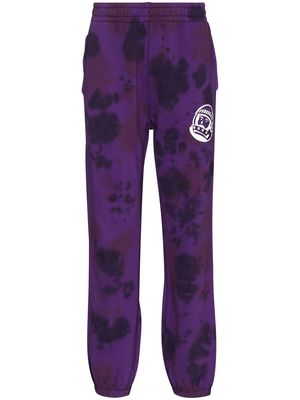 Billionaire Boys Club tie-dye cotton track pants - Purple