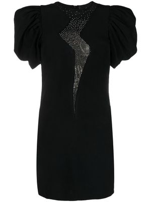 John Richmond Wilfred rhinestone-embellished dress - Black