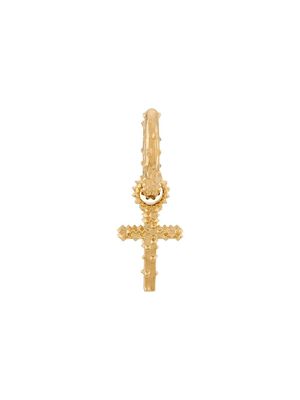 Kasun London Cross hoop earrings - Gold