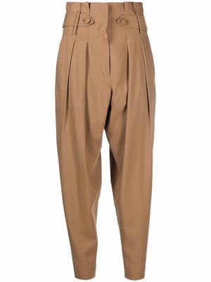 Federica Tosi pleated tailored trousers - Brown